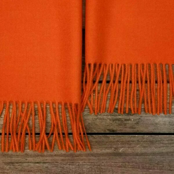 Baby Alpaca Schal Orange