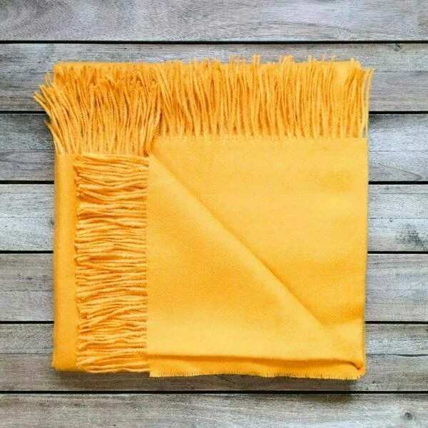 Baby Alpaca Plaid Orange