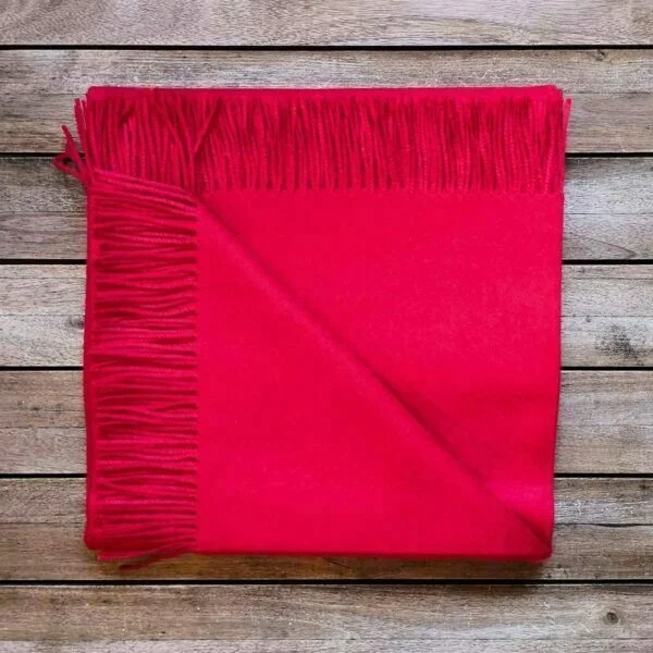 Baby Alpaca Plaid Red