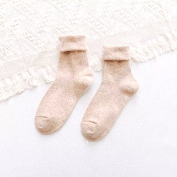 Angora Socks Beige
