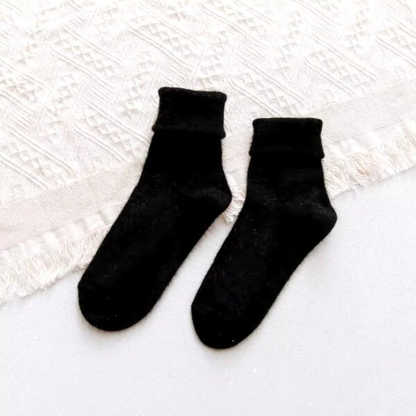 Angora Socks Black