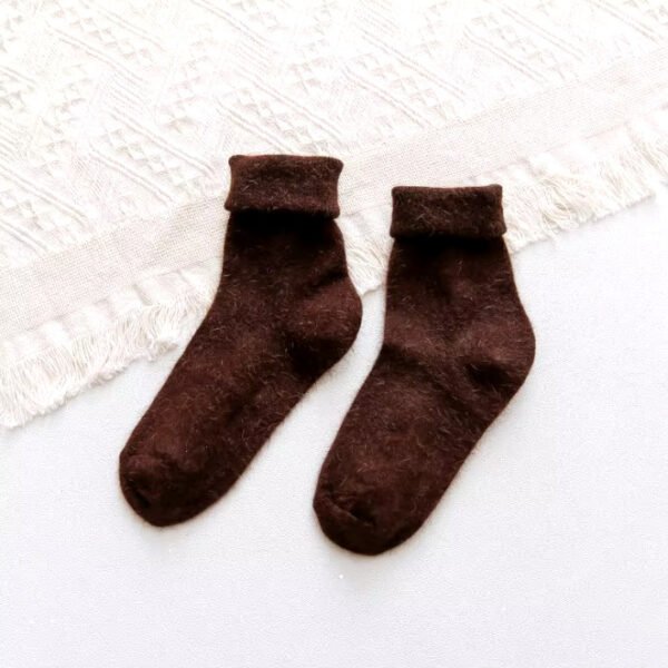 Angora Socks Brown