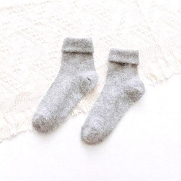Angora Socks Light Grey