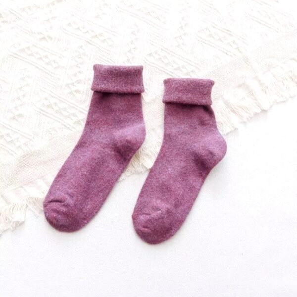 Angora Socks Purple