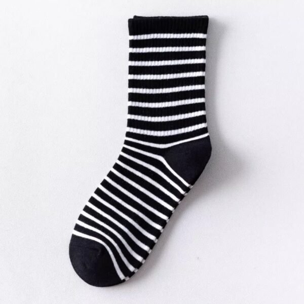 Super Warm Alpaca Socks Black White