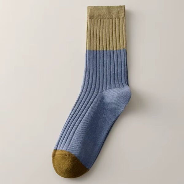 Super Warm Alpaca Socks Blue Green